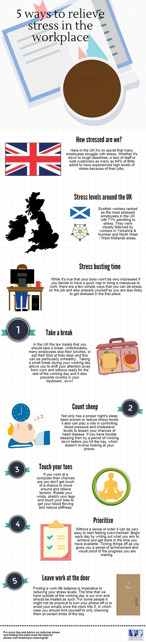 5 ways to relieve stress in the workplace